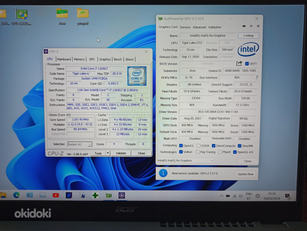 Acer Swift 3 i7-1165G7 EVO, 16GB, 512GB, 14'' FHD (foto #10)