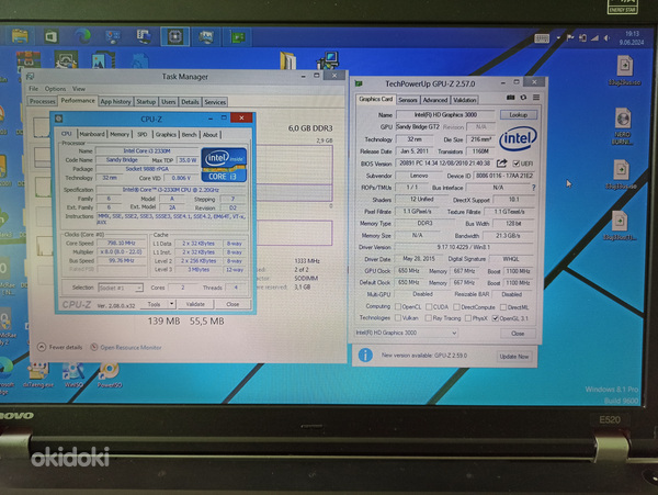 Lenovo Thinkpad E520, i3-2330M, 6GB RAM, 60GB SSD (foto #10)
