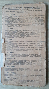EESTI TEEDE KAART 1934 (3 foto / 10)