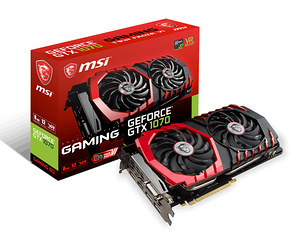 Videokaart MSI GeForce GTX 1070, 8GB (1 foto / 4)