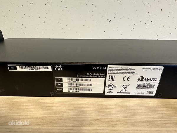 Cisco 24 Port Gigabit Switch SG110-24 (foto #2)