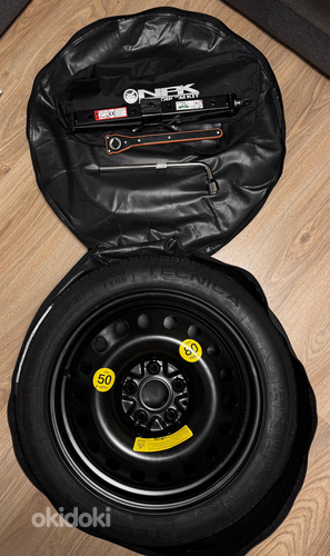 Комплект запасного колеса- Spare wheel kit- Honda Civic varu