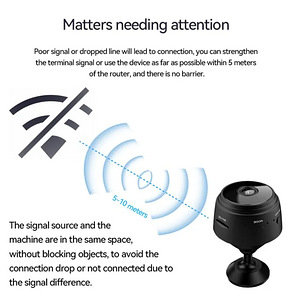 WiFi HD 1080p nutikas salvestav MINI valvekaamera (9 foto / 10)