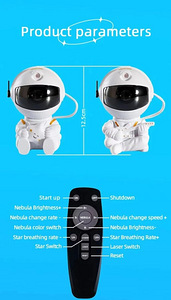 Öövalgusprojektor Astronaut (8 foto / 8)