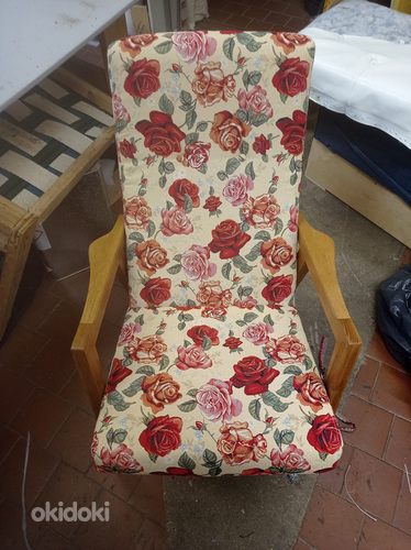 Отремонтированное стандартное ретро-кресло (фото #2)