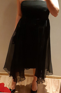 Праздничное черное платье