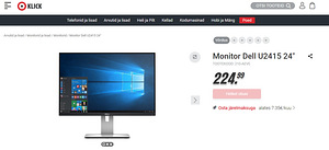 Monitor Dell 24" UltraSharp U2415B, FHD (4 foto / 4)