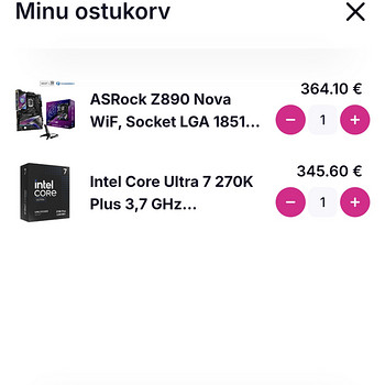 Intel Core Ultra 7 270K Plus combo