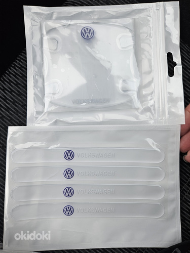 VW защитные наклейки на авто ручки от царапин (фото #1)