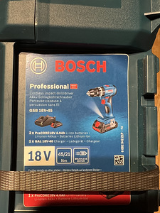 Bosch akulööktrell GSB 18V-45 + 3 x 4,0 Ah ProCORE (3 foto / 4)