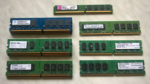 Lauaarvuti ja sülearvuti mälu RAM DDR DDR2 DDR3 DDR4 (4 foto / 5)