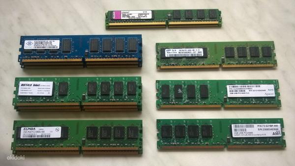 Lauaarvuti ja sülearvuti mälu RAM DDR DDR2 DDR3 DDR4 (foto #4)