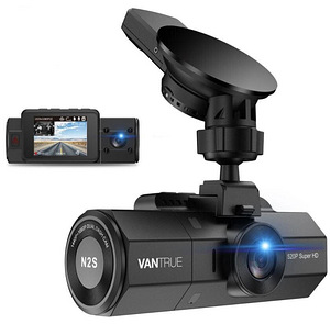 Автомобильная камера Dashcam Vantrue N2S Dual, черная