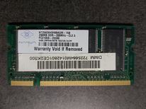 256MB DDR 266MHz CL2,5 PC2100S-25330