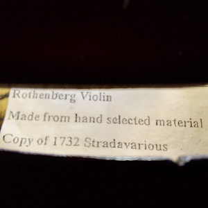 VIIUL Rothenberg 4/4 STRADIVARIUS Replica 1732 ja Pernambuco (2 foto / 10)