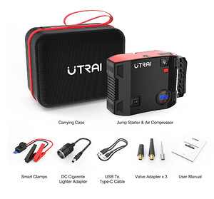 Utrai Jstar-5 2000A / Пуско-зарядное устройство компрессор (2 фото из 10)