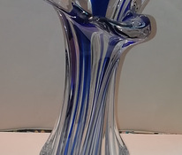 Очень красивая ваза (тяжелое стекло) !!! 38 см