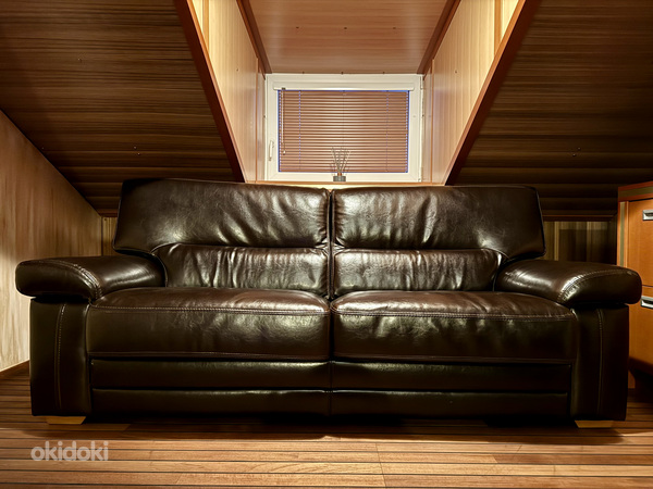Диван-кровать 2 шт. (темно-красный и темно-коричневый) (фото #7)