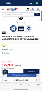 Päästevest Marinepool 180N PRO ISO LIFEJACKET (7 foto / 7)