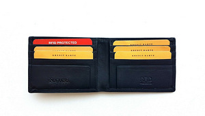 KABANA Rahakott RFID kaarditasku nahast kaaned must 1tk UUS (2 foto / 10)