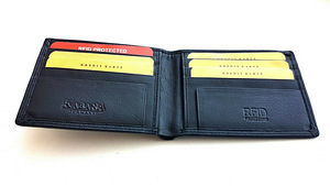 KABANA Rahakott RFID kaarditasku nahast kaaned must 1tk UUS (5 foto / 10)