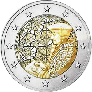 2 евро Ерасмус UNC