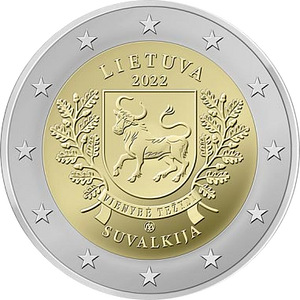 2 евро Литва 2022 UNC