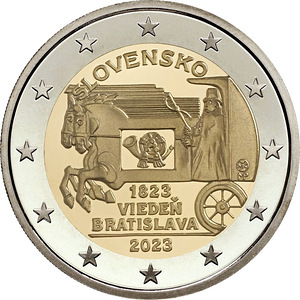 2 евро Словакия 2023 UNC (1 фото из 1)