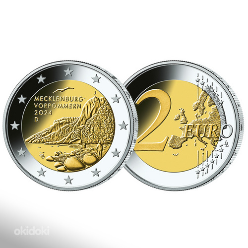 2 eurot Belgia, Saksamaa, Luksemburg 2024 UNC (foto #2)