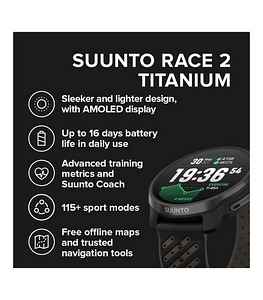Спортивные часы Suunto RACE 2 TITANIUM BLACK (4 фото из 4)