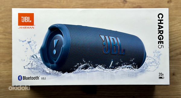 JBL Charge 5sinine, uus ja avamata pakendis (foto #1)