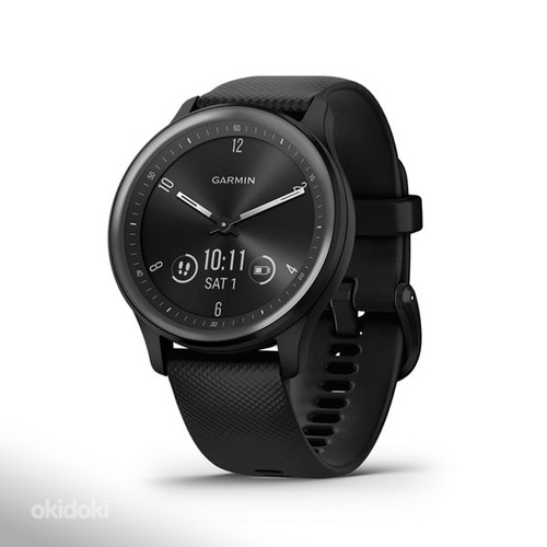 Гибридные умные часы garmin Vivomove Sport, черные. Новый! (фото #5)