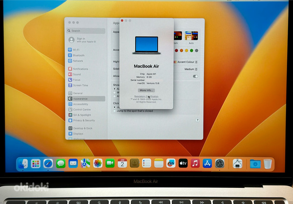 Apple MacBook Air 13" M1 8/256GB новый. Количество цикло (фото #7)