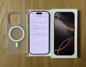 Apple iPhone 16 Pro Desert Titanium 128GB uueväärne!Aku 100% (7 foto / 7)