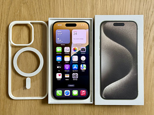 Apple iPhone 15 Natural Titanium 128GB uueväärne, aku 100% (6 foto / 9)