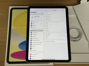 Apple iPad 11” A16 2025 Yellow 128GB WiFi h korras, aku 100% (7 foto / 9)