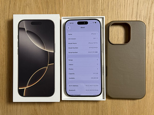 Apple iPhone 16 Pro Natural Ti 512GB как новый! Аккумулятор (7 фото из 10)