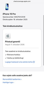 Apple iPhone 16 Pro Natural Titanium 128GB. Garantii 10.2026 (10 foto / 10)