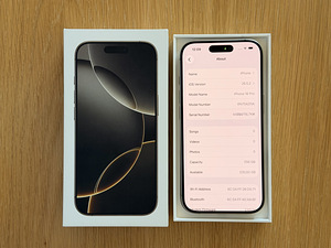 Apple iPhone 16 Pro Natural Titanium 256 uueväärne! Aku 100% (7 foto / 7)