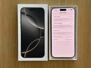 Apple iPhone 16 Pro Max 256GB Titanium uueväärne! Aku 100% (7 foto / 7)