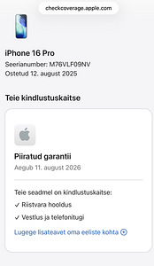Apple iPhone 16 Pro Desert Ti 128GB uueväärne. Aku 100% (9 foto / 9)