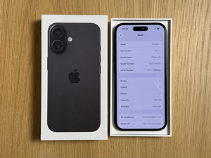 Apple iPhone 16 Black 128GB uueväärne Aku 100% cc16 Garantii (7 foto / 9)