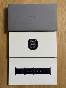Apple Watch Ultra 3 Black Ti Black Ocean Band, uueväärne (1 foto / 9)