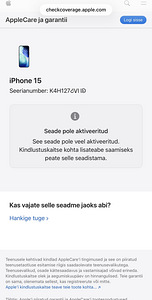 Apple iPhone 15 Blue 128GB uus! Garantii kuni 05.2027 (4 foto / 4)