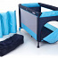 Раскладная детская кроватка-манеж, синяя, новая (фото #1)