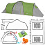 Палатка Clif, 8-местная, всепогодная, зеленая/серая (фото #2)