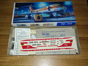 VEB Plasticart (DDR) 1:100 konstruktorid. TU 134/154 (7 foto / 7)