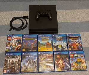 PLAYSTATION 4 (1TB)+PULT JA MÄNGUD (1 foto / 1)