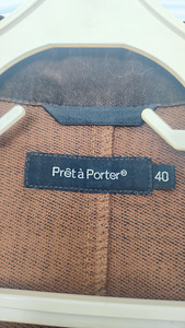Pruun mikrosametist pintsak (6 foto / 6)