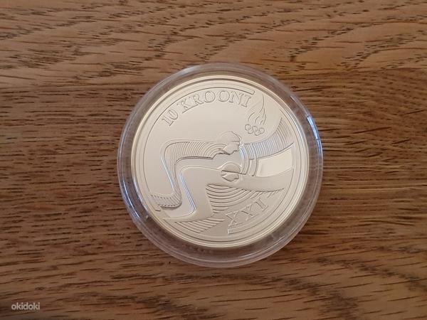 Эстонская серебряная монета 2010, Ванкувер (фото #2)